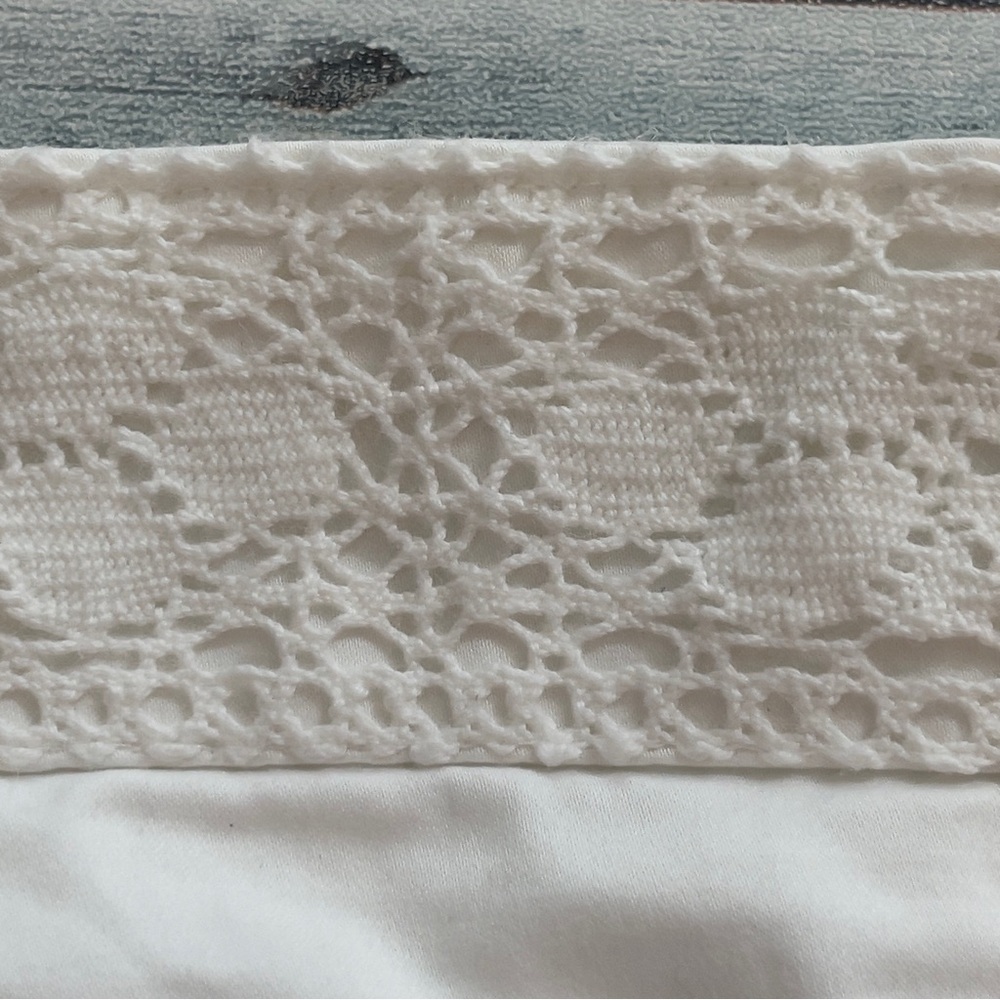 New York & Company White Strapless Lace Detail Pockets, Mini Dress 2 - Picture 13 of 14